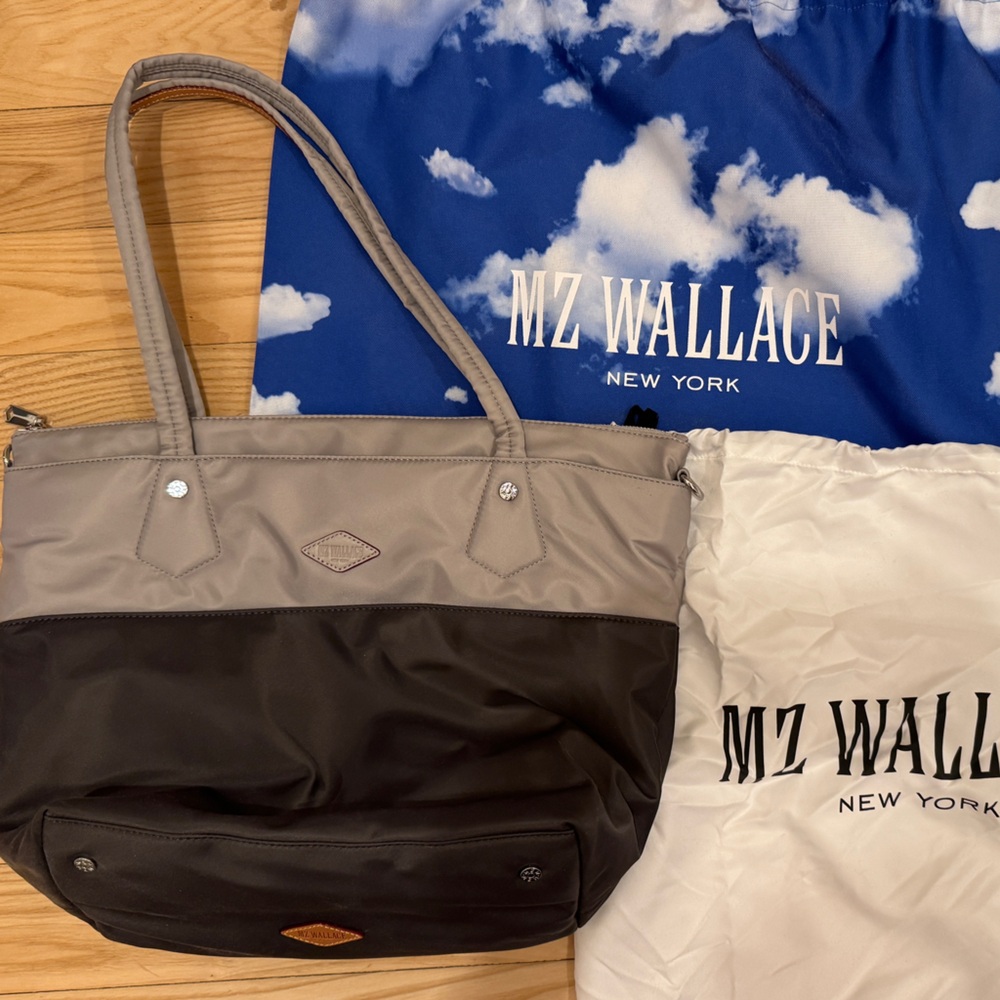 MZ Wallace colorblock Soho Tote in gray - as new!